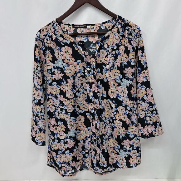 Women’s Paper Moon floral shirt sz Large - Picture 1 of 3